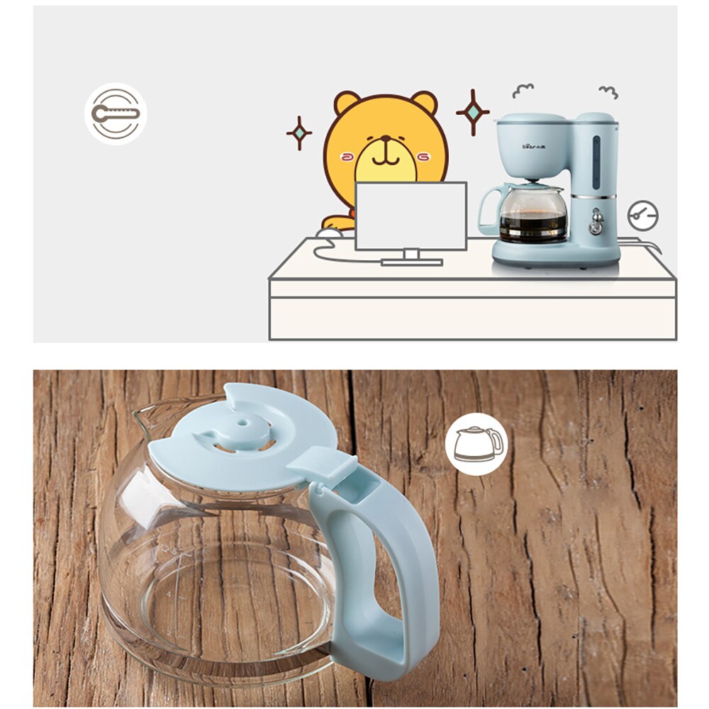 2022 bär kaffee topf ist ein Amerikanischen tropf kaffee topf verwendet für brau-und vorbereitung Tee in eine 600ml teekanne