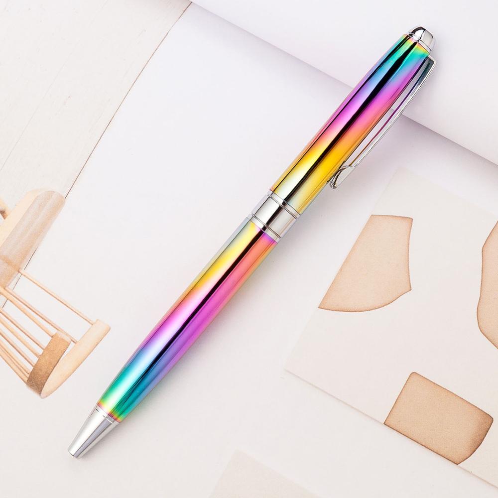 High grade metal pen rotating ballpoint pen school writing office signature pen stationery: A-a32a