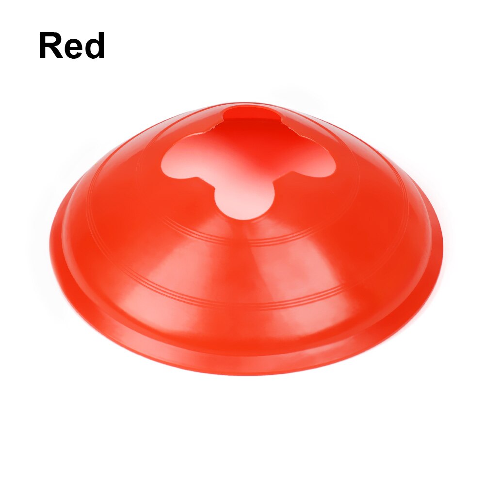 5Pcs Outdoor Sports Football Speed Training Disc Cone Inline Skating Cross Track Marker Soccer Cross Speed Training Marking Cup: Red1