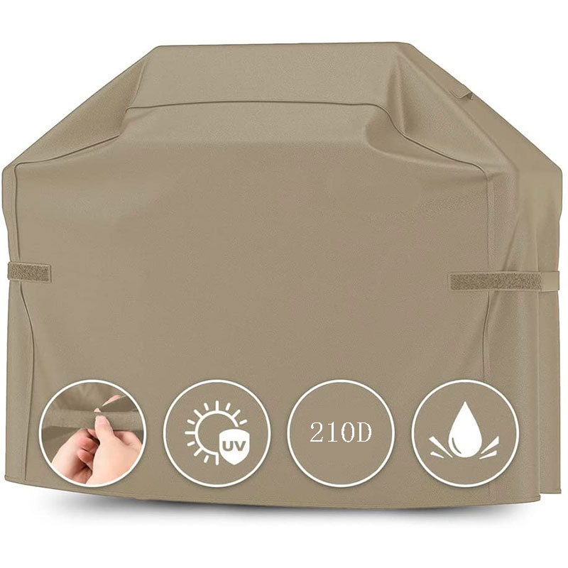 Grillabdeckung S/L, wasserdicht, UV-beständig, Gasgrillabdeckung für Outdoor-Grill, Charbroil, Grillschutz, Tuch, Grillzugang: M / WHITE