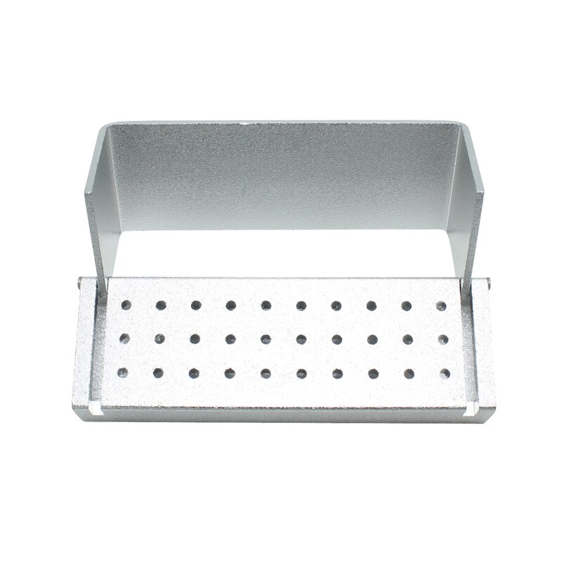 Aluminium Zahn Desinfektion Kasten Autoklaven Sterilisator fallen Bohrer Endo Dateien Halfter 30 Löcher Für Bohrer Zahnarzt Instrument Werkzeuge Labor: Weiß