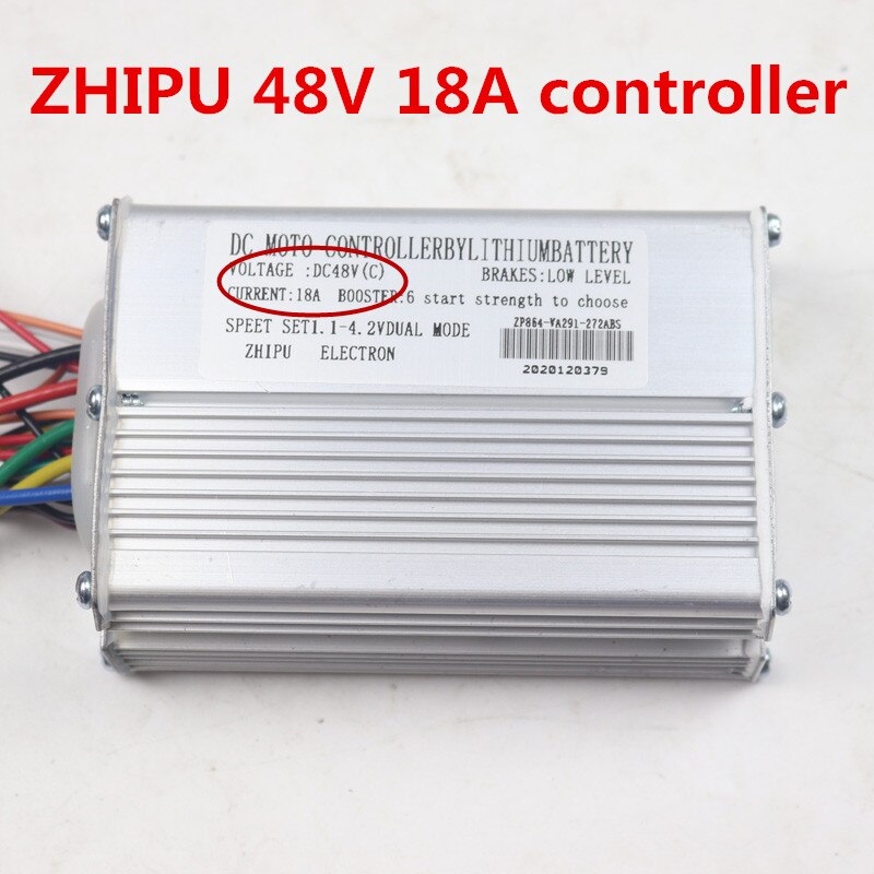 Zhipu Cooling Motor Brushless Controller, 48v 500w Electric Scooter Mountain Bike Speed Controller And Liquid Crystal Display: Controller