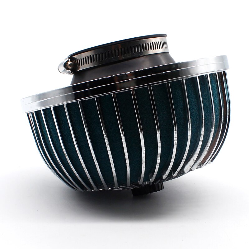 Filtro aria universale per auto 76MM aspirazione pulita cono tondo ad alta portata filtro aspirazione aria auto kit induzione testa fungo