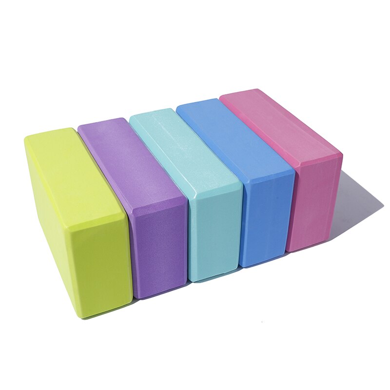 5 färger yoga pilates eva yoga block tegel sport träning gym skum träning stretching hjälp kroppsformning hälsoträningsutrustning