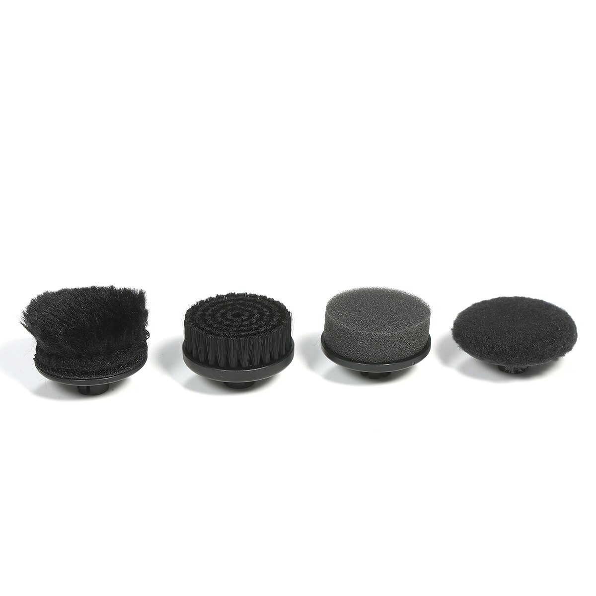 Mini Handheld Electric Shoe Brush Shoe Shine Polisher Kit Shoe Polisher Dust Cleaner with 4 Brush Heads Leather Care Kit