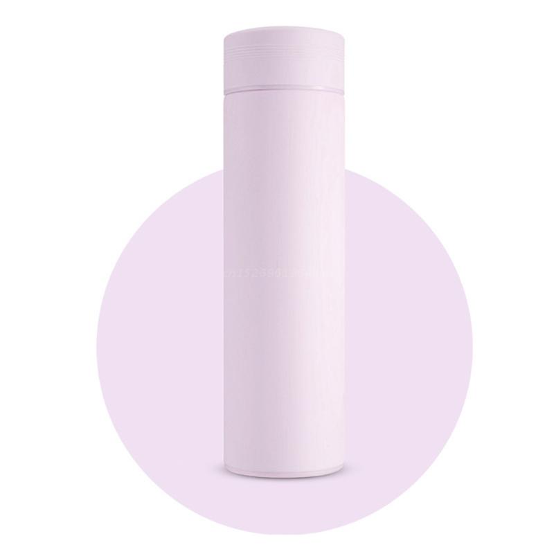 Termo inteligente de acero inoxidable con pantalla de temperatura, botella de viaje para viaje, sopa, café, termo, botella de agua: Purple
