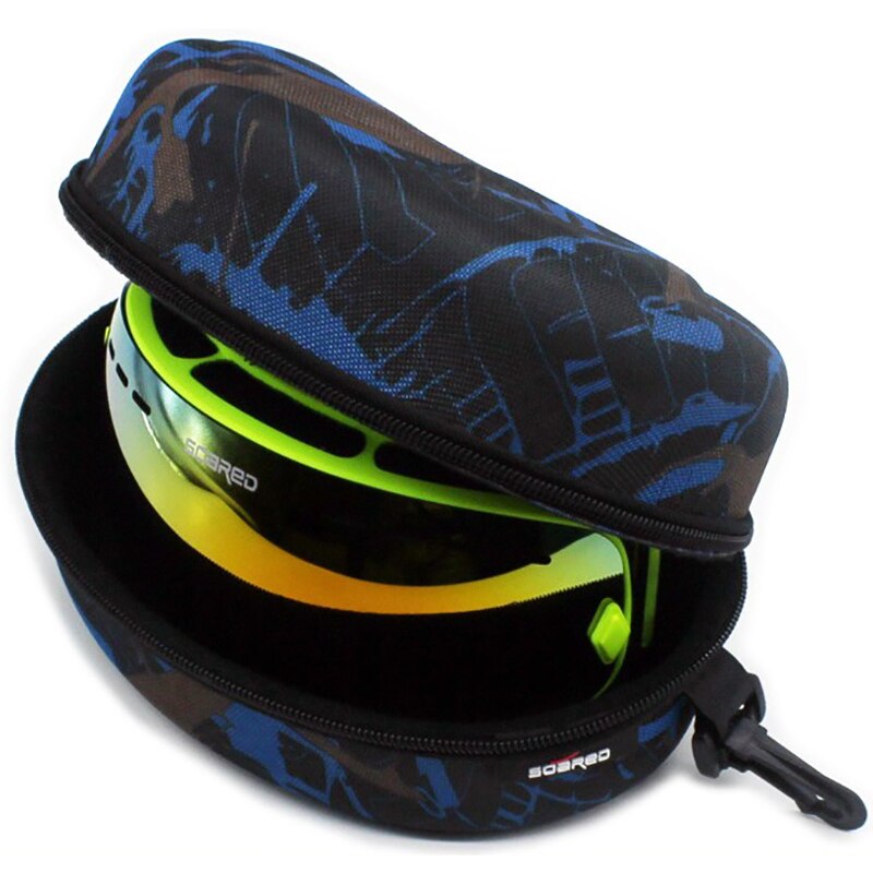 Resistant Adult Child Snow Ski Eyewear Case Portable Water Snowboard Skiing Goggles Carrying Case Zipper Hard Box 1pc