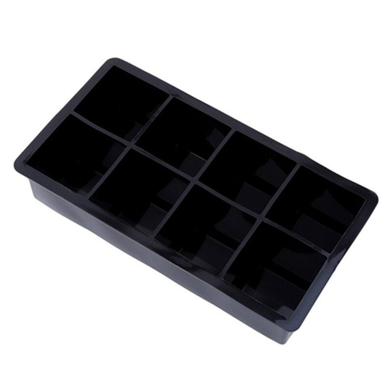 4 Hole Big Cube Jumbo Large Silicone Ice Cube Square Tray Mold Mould Ice Cube Maker Kitchen Accessories: 8
