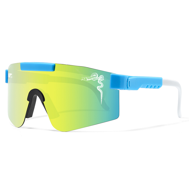 Gafas deportivas para hombre y mujer, gafas de sol para ciclismo, gafas para exteriores, piernas dobles, bicicleta, vista amplia, gafas a prueba de viento para Mtb UV400: Multicolor