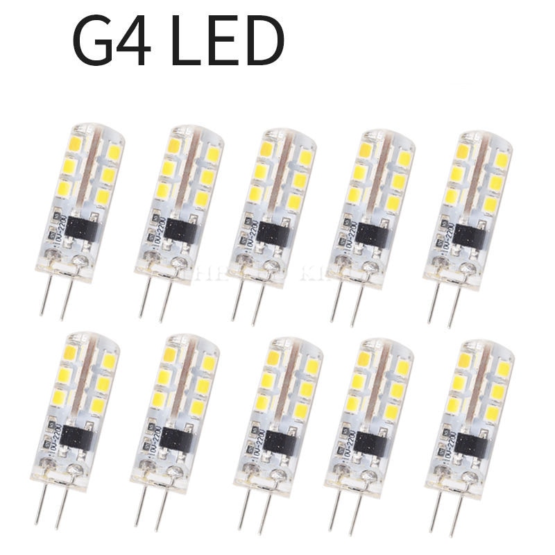 Mini lámpara LED COB G4, 3W, 6W, 9W, 12W, CC, CA, 12V, luz LED G4, Ángulo de haz de 360, reemplazo de lámparas halógenas G4, 10 Uds.