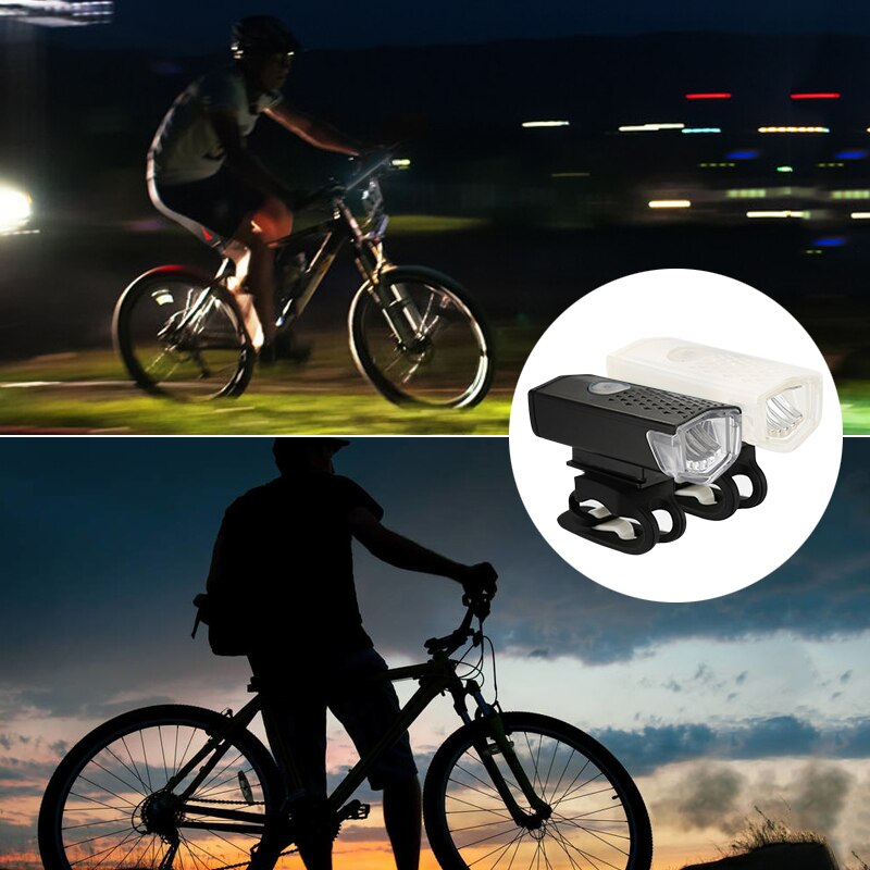 USB Oplaadbare Fiets Licht 400 Lumen 3 Mode Fiets Front Light lamp Fiets Koplamp Fietsen LED Zaklamp Lantaarn Nacht veiligheid