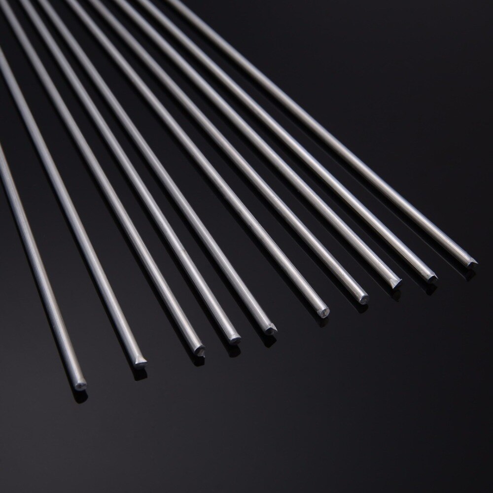 10pcs Metal Aluminum Magnesium Welding Rod Low Temperature Silver Welding Sticks 2mmx450mm