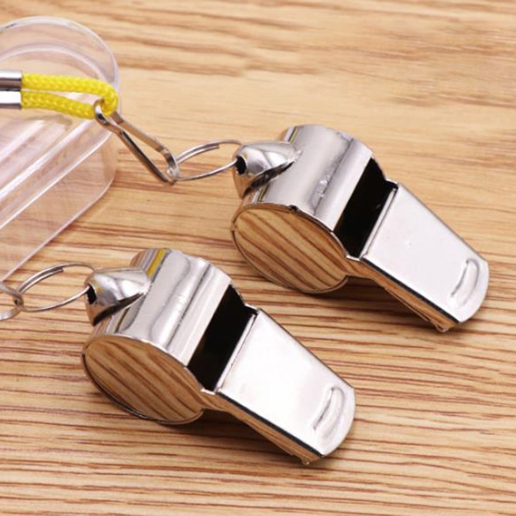 USA Gold Metal Whistle – Loud Official Referee Whistle For Sports