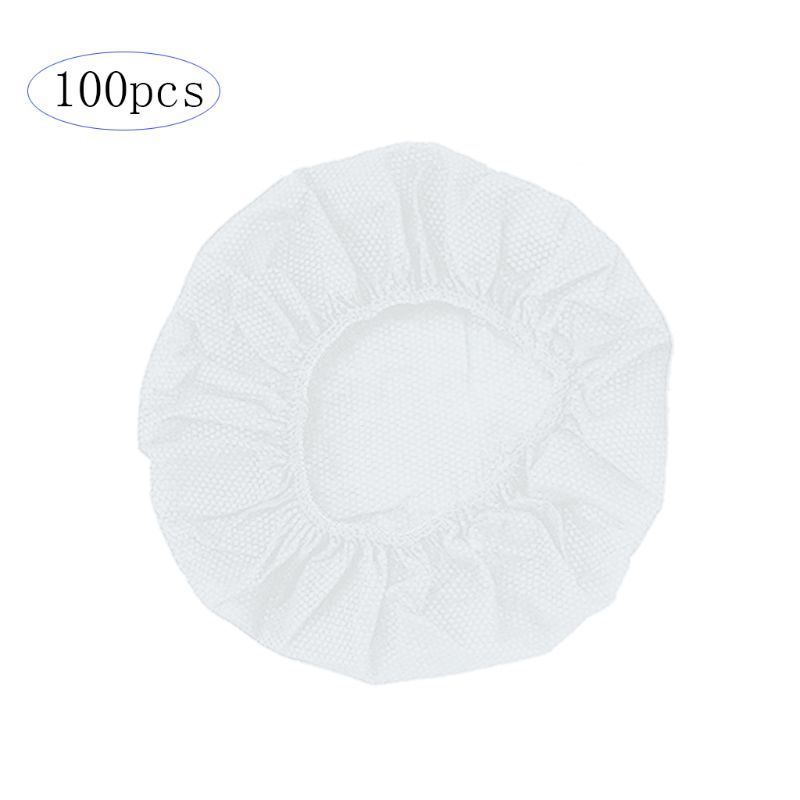 100 Stks/zak Wegwerp Hoofdtelefoon Cover Geweven Oorbeschermer Kussen 10-12Cm Headset 24BB