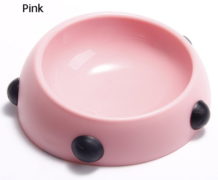 Rivet Pet Bowl Pug Food Bowls Drinking Water Cup For Bulldog Utensils Small Medium Dog Bowls Suit For French Bulldog: Pink / L