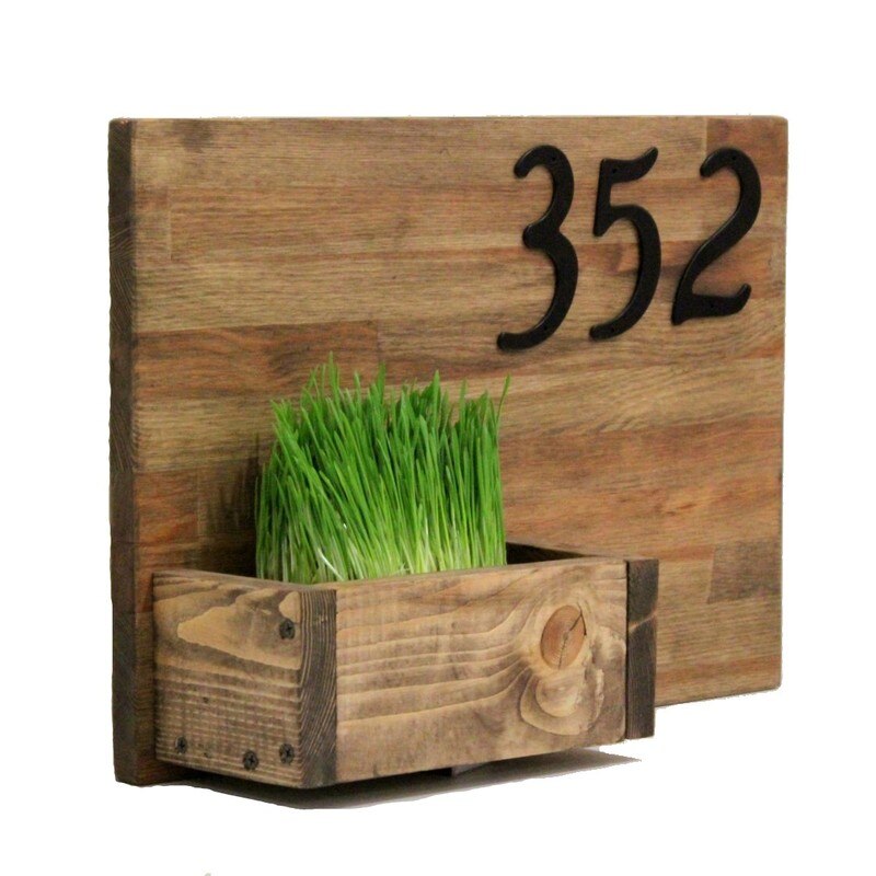 10cm Modern House Number Door Home Address Mailbox Numbers for House Digital Door Outdoor Sign 4 Inch. #0-9 Aliuminum Black