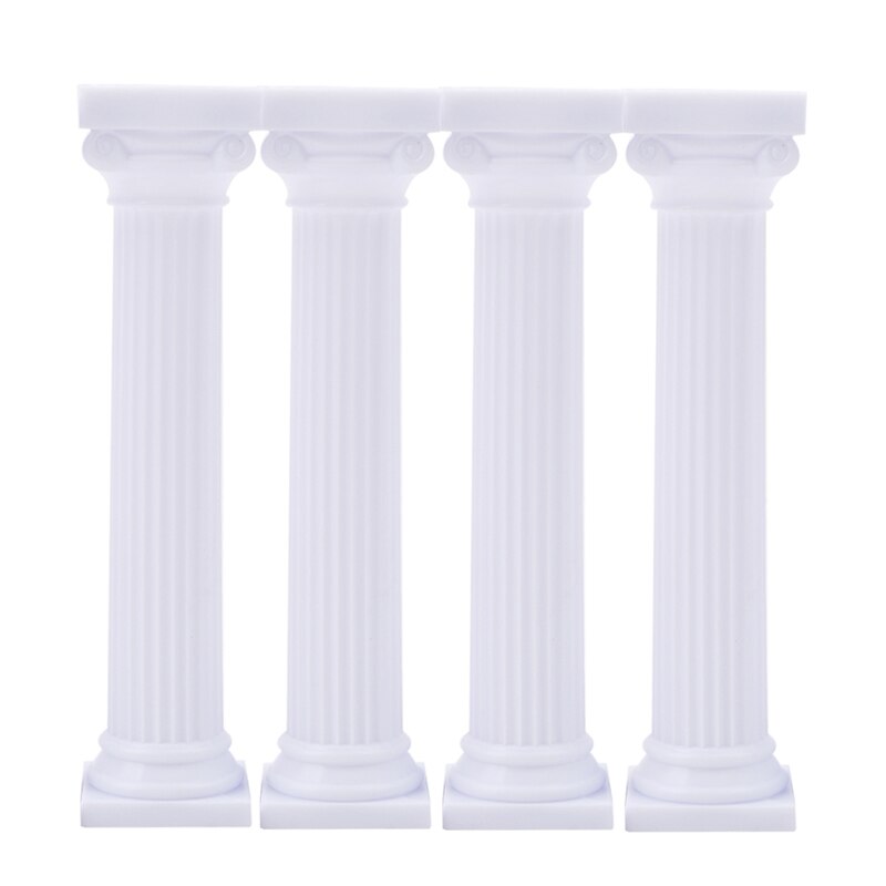 4 unids/set blanco griego Pilares de Día de San Valentín de pastel de separador de soporte decoración de la torta de boda está Fondant apoyo molde