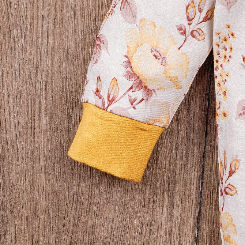 carter toddler Autumn newborn clothes baby girls long-sleeved jumpsuit printed