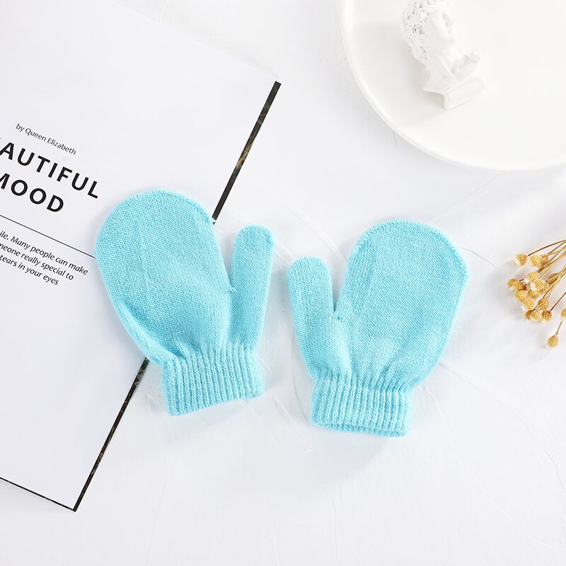 6 paia per set 1-4 anni i bambini mantengono caldi guanti per bambini guanti lavorati a maglia