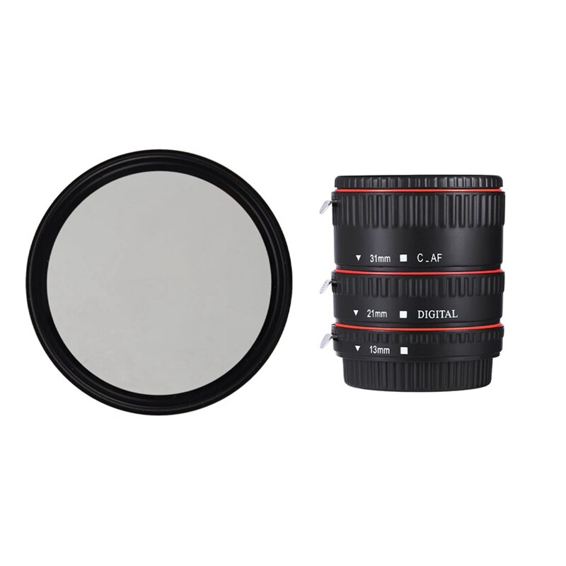 Grote 77mm instelbare neutrale dichtheid en faderfilter  nd2 to nd400 met 1m 21mm 31mm autofocus macro verlengbuis