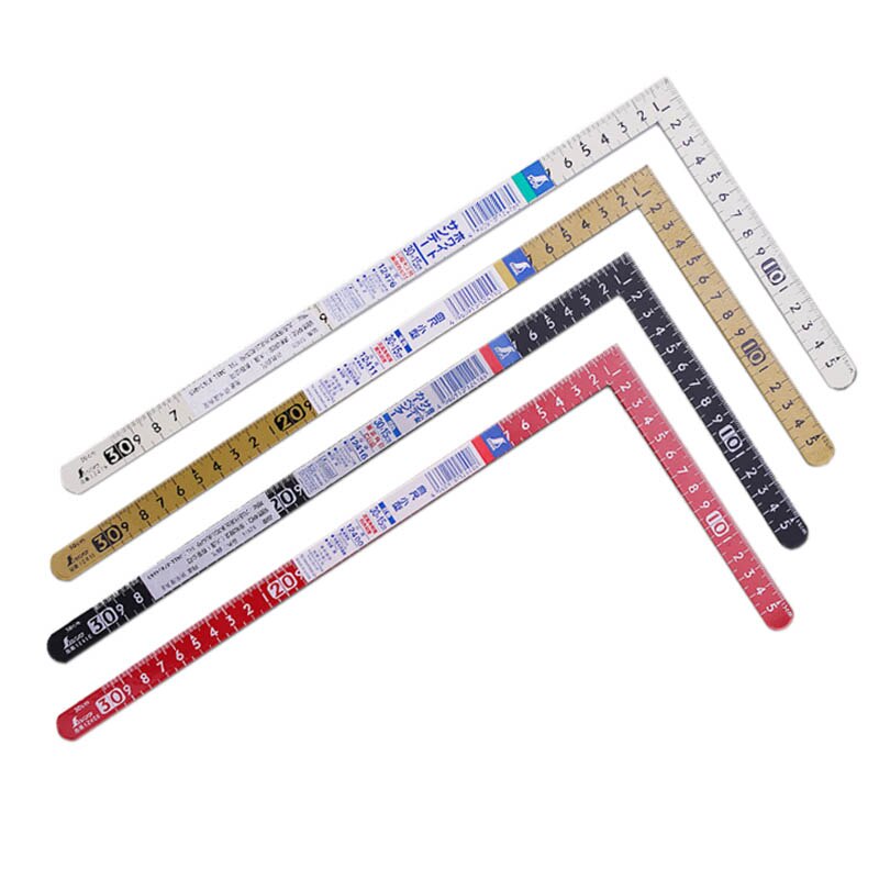 Penguin SHINWA Carpenter&#39;s Squares Curve Ruler 30*15cm Reverse Angle Scale 12400 12416 12411 12476