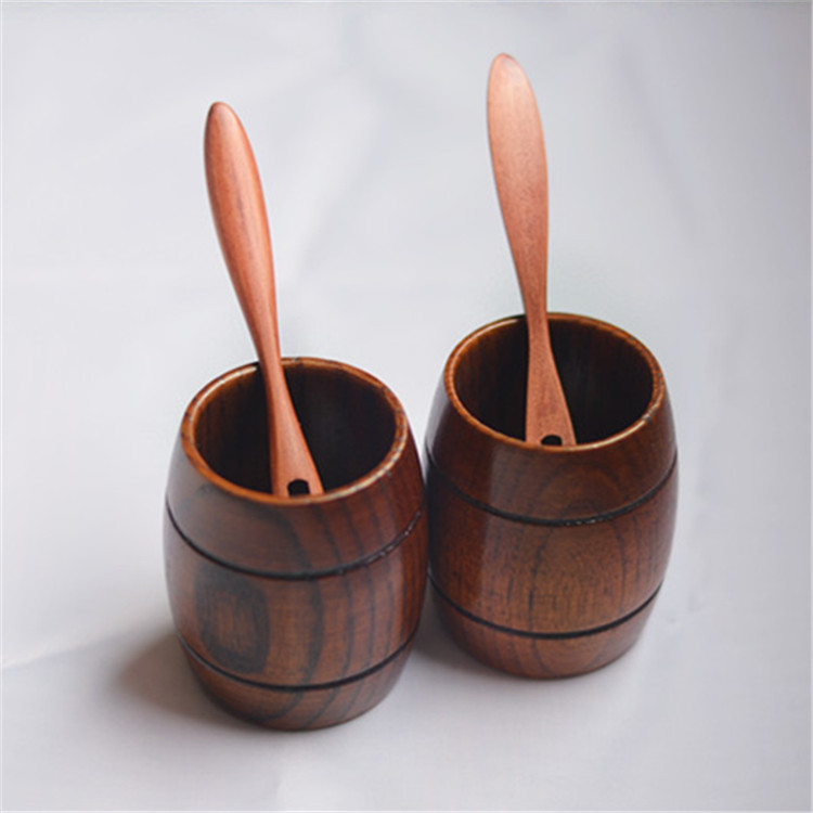 2 st träkopp mini naturlig handgjord jujube mage öl kaffe mjölk juice te kopp tumbler glas vin tumbler skalle snapsglas
