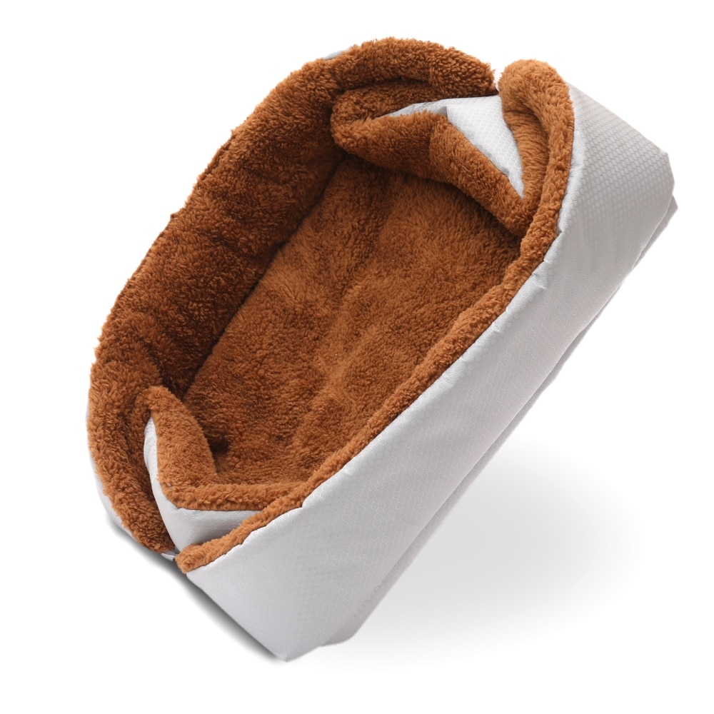 Ciepłe łóżko dla kota łóżko dla psa dom wodoodporne gniazdo dla obroża dla kociaka pieska artykuły dla zwierząt miękki polarny zwierzęta placki kot ciepłe łóżko