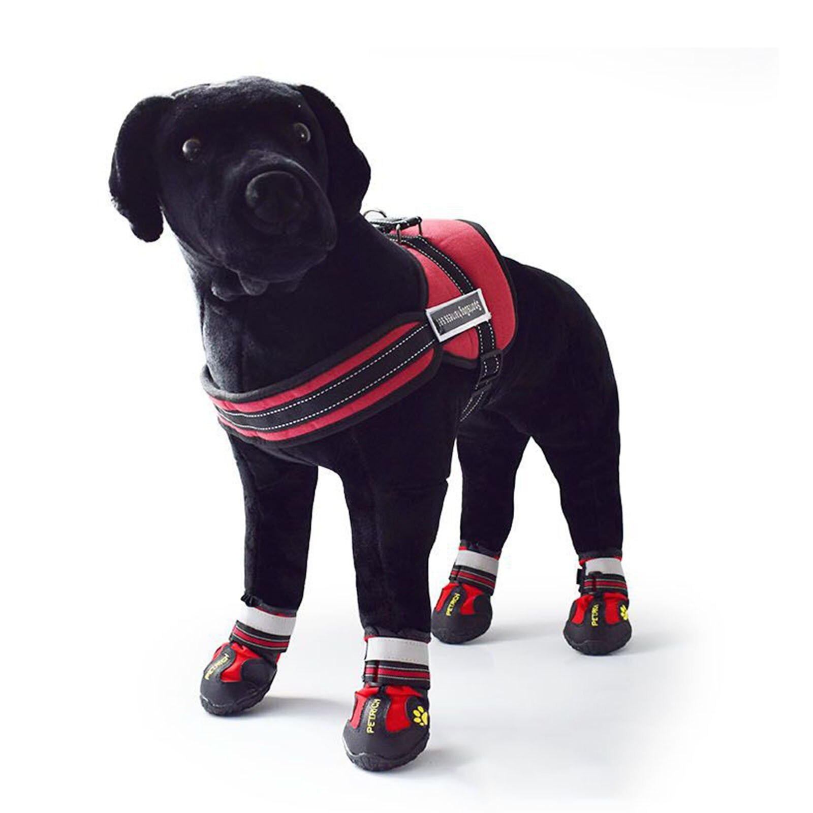 Pet Dog Shoes For Sports Outdoor Wearable For Pets PVC Soles Waterproof Reflective Dog Boots for Small Medium Large Dog accessor
