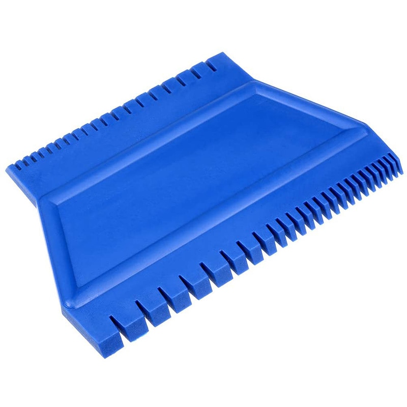 Wood Grain Tool 4.7 Inch Ladder Rubber Graining Pattern Scraper Tool for Wall Painting Decoration DIY MS15 Blue