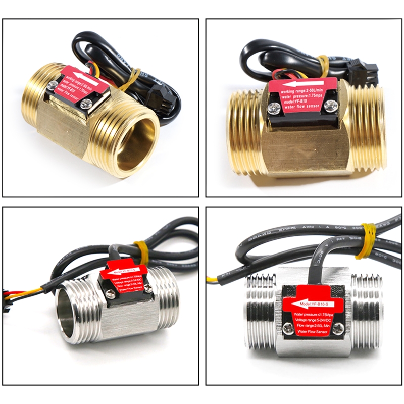 Water Flow Sensor Hall Sensor Switch Flow Meter Water Meter Industrial Turbine Flowmeter 1 Inch Water Flow Sensor