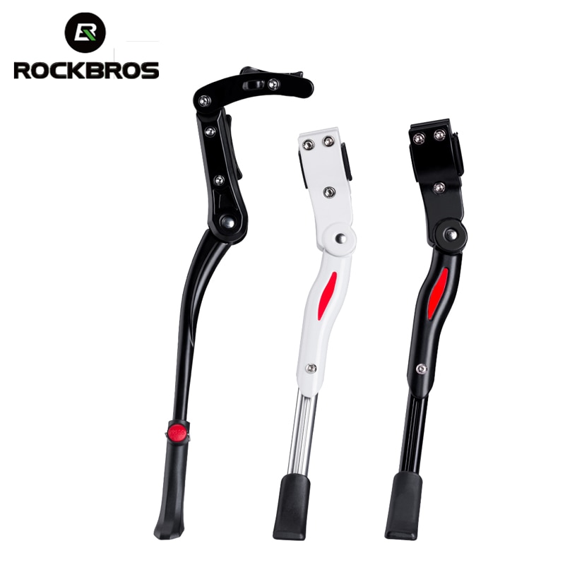 Rockbros Fiets Stand Kickstand Road Parking Mtb Rekken Side Kick Stand Voet Verstelbare 36-40.5Cm Aluminium Accessoires