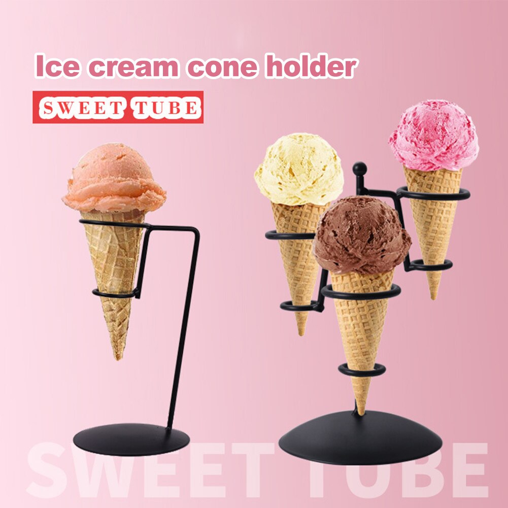 Shop Ice Cream Cone Holder Cupcake Rack Black Decorating Baking Sushi Hand Rolls Wedding Display Stand Restaurant Popcorn Party