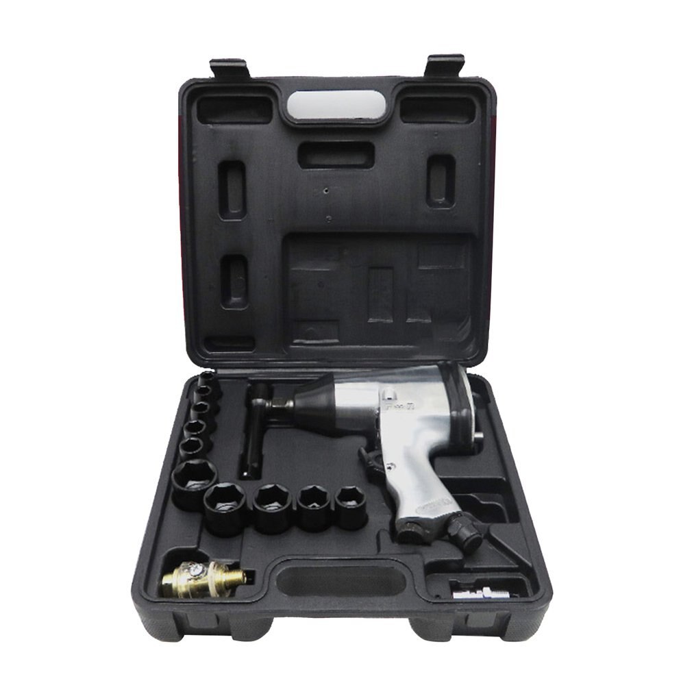 Air Pneumatic Wrench 1/2 35KG Air Pneumatic Spanner Large Torque Tire Removal Tool Nut Sleeves Pneumatic Power Tools: Kit Tool