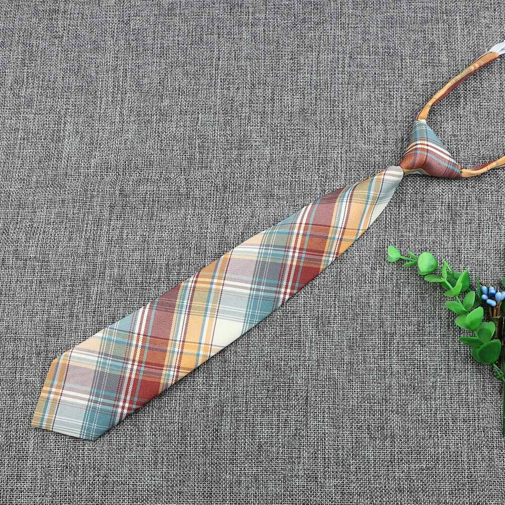 Uniforme paresseux, cravate, Plaid coloré rayé, motif papillon élastique, pour femmes, garçons et filles, accessoire de cravate mignon: 5