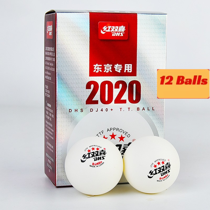 Balles de Tennis de Table originales DHS D40 + 3 étoiles, 40 + balles de Ping-Pong cousues, norme ITTF pour compétition WTT: Autre