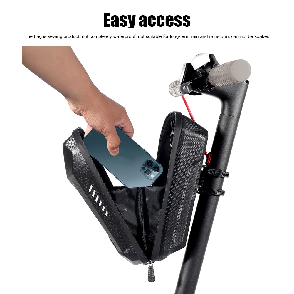 Bolsa frontal Universal para patinete eléctrico, bolsa colgante de almacenamiento frontal impermeable de 2/3L para accesorios de patinete Xiaomi M365