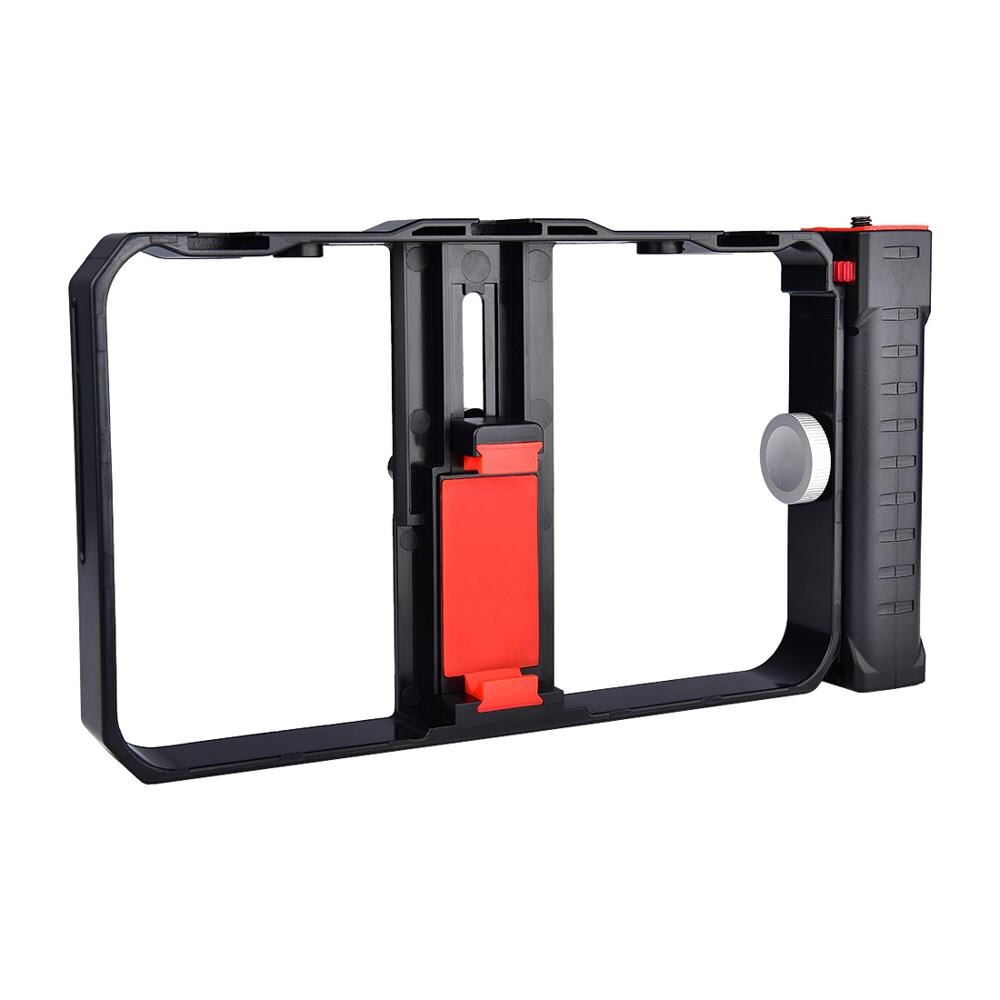 Smartphone Clip Video Camera Cage Stabilizer Film Making Rig Stand Mobile Phone Holder Hand Grip Bracket Support Mount