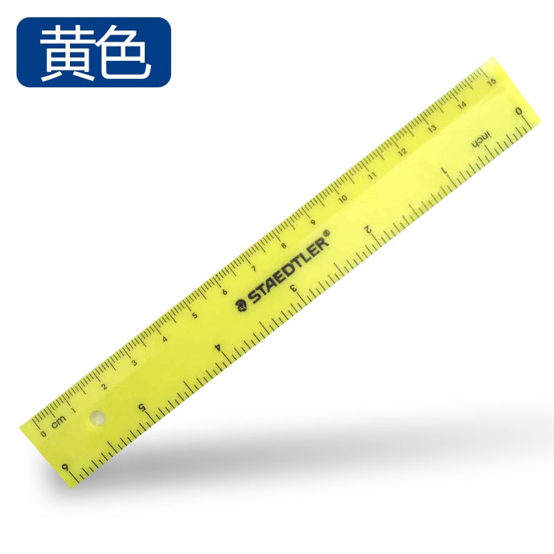 STAEDTLER-Reglas de colores de plástico, plantillas de dibujo, papelería, material escolar, , 15cm, 562, 10 unids/lote