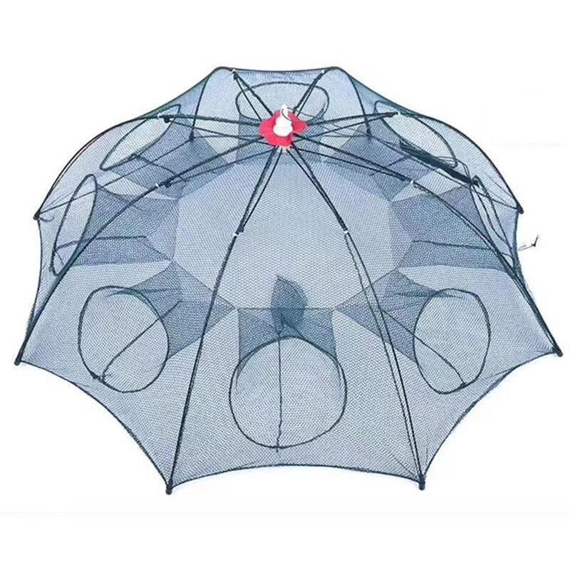 Hexagon Fish Network 4-20 Holes Folding Portable Fishing Net Casting Nets Trap Cages Mesh Crayfish Shrimp Catcher Fishing Tools