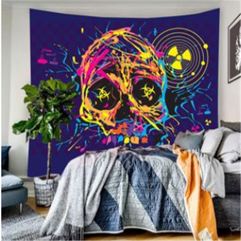 Tapestry Wall Hanging Bohemian Skull Lion Moon Dreamcatcher Decorative Tapestry Living Room Bedroom: 25