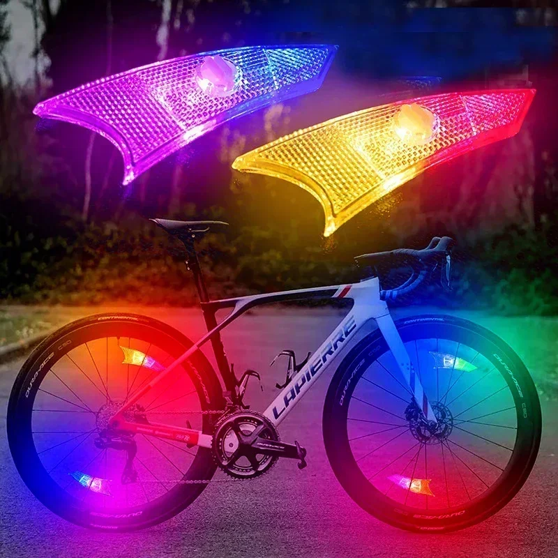 Led Fiets Spaak Licht Waterdichte Racefiets Wielverlichting Nacht Rijden Veiligheid Waarschuwing Spaken Lamp Fiets Decor Fietsaccessoires