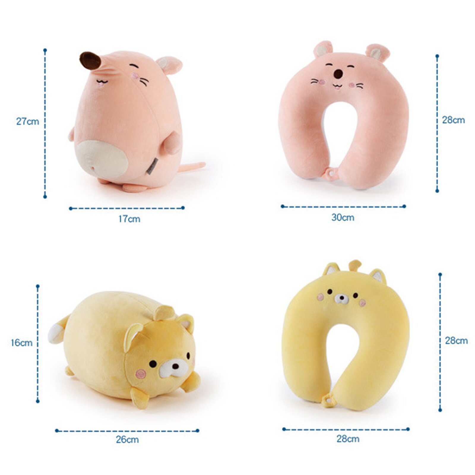 Plush Toy Cartoon Pillow Soft Dolls Adults Soft Comfortable Pillow Cartoon Indoor Animal Doll Pillow Hoilday Suffed Toys