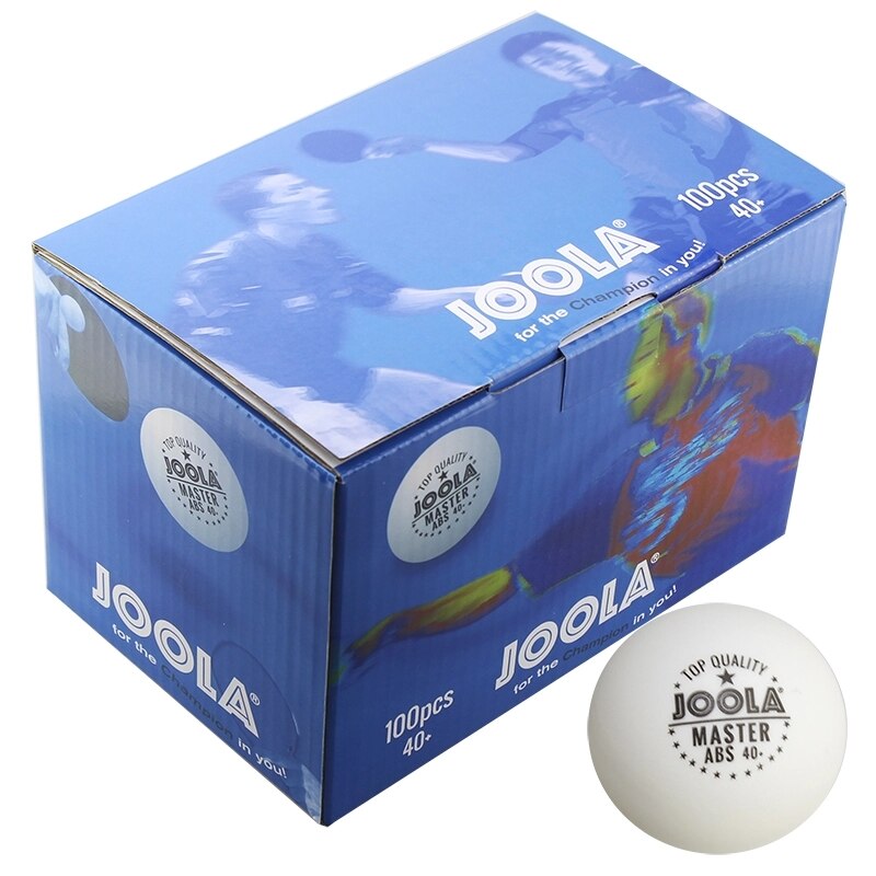 100 pelotas de tenis de mesa JOOLA de plástico Maestro de costura 1 Estrella de entrenamiento 40 + ABS material poly ping pong bola de tenis de mesa