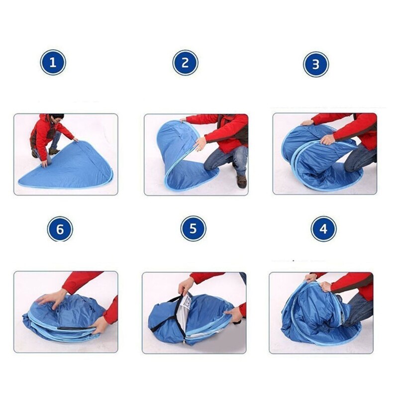 Verbessertes strandzelt, uv-schutz, wasserdicht, leicht, strandsonnensegel, cabana, strandzelt für 2-3 personen