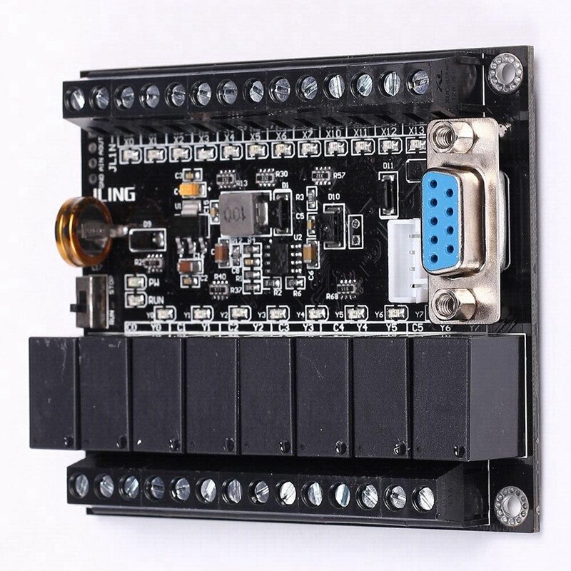 Plc FX1N-20MR & Rail Type Behuizing & Plc Display Relaismodule Vertraging Module 10-28V