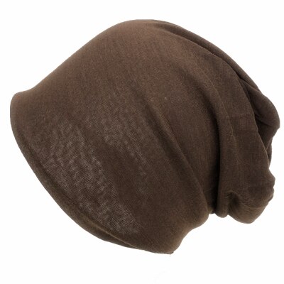Frühling Frauen Männer unisex Gestrickte Winter Kappe lässig Mützen Einfarbig Hüfte-hüpfen schnappen schlapp Skullies Motorhaube Mütze Hütte gorro: Kaffee