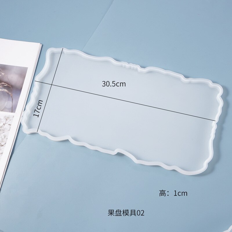 Super Big Triangle Tray Silicone Mold Fluid Artist Round Mold Resin Irregular Epoxy Resin Mold Crafts Resin Art Supplies: 02