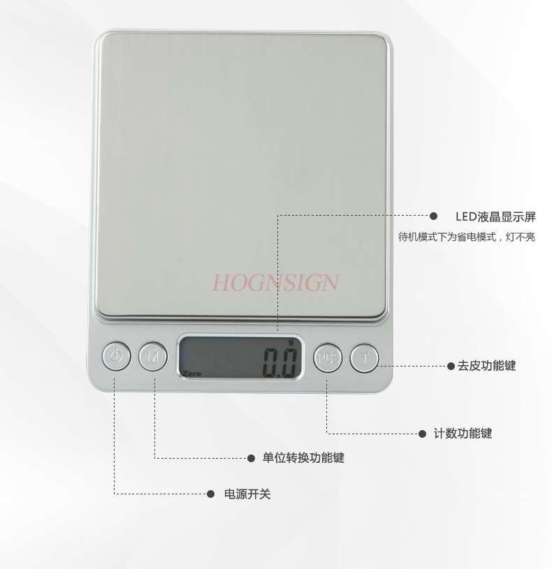 Mini Electronic Scale Kitchen Electronic Balance Scale Precision Kitchen Scale Gram Jewelry Gold Scale