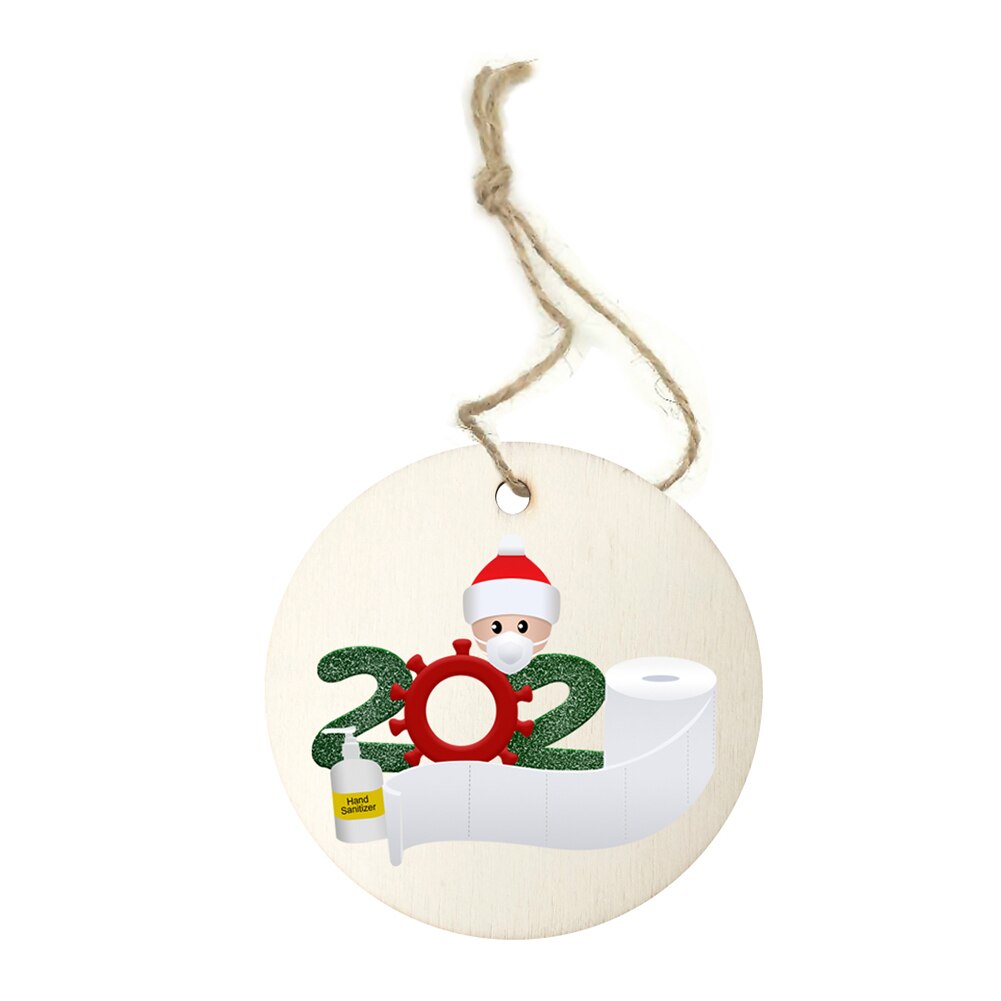 Diy Houten Masker Sneeuwpop Kerstboom Hanger Kerstman Met Masker Opknoping Ornamenten Decoraties Christmas Party: Family of 1