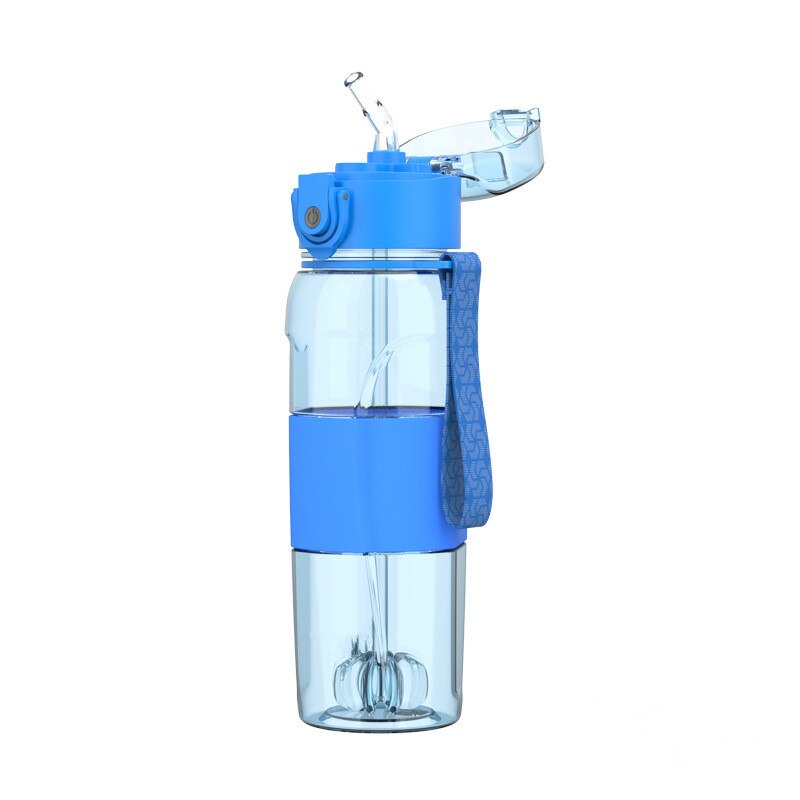 Montaña fitness shake cup temperatura-sensible space cup tritan al aire libre botella deportiva de plástico